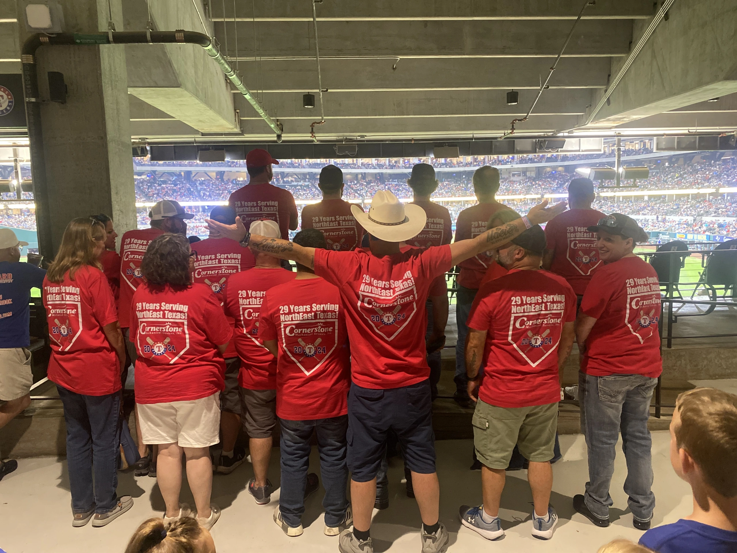 a group of people posing for the camera